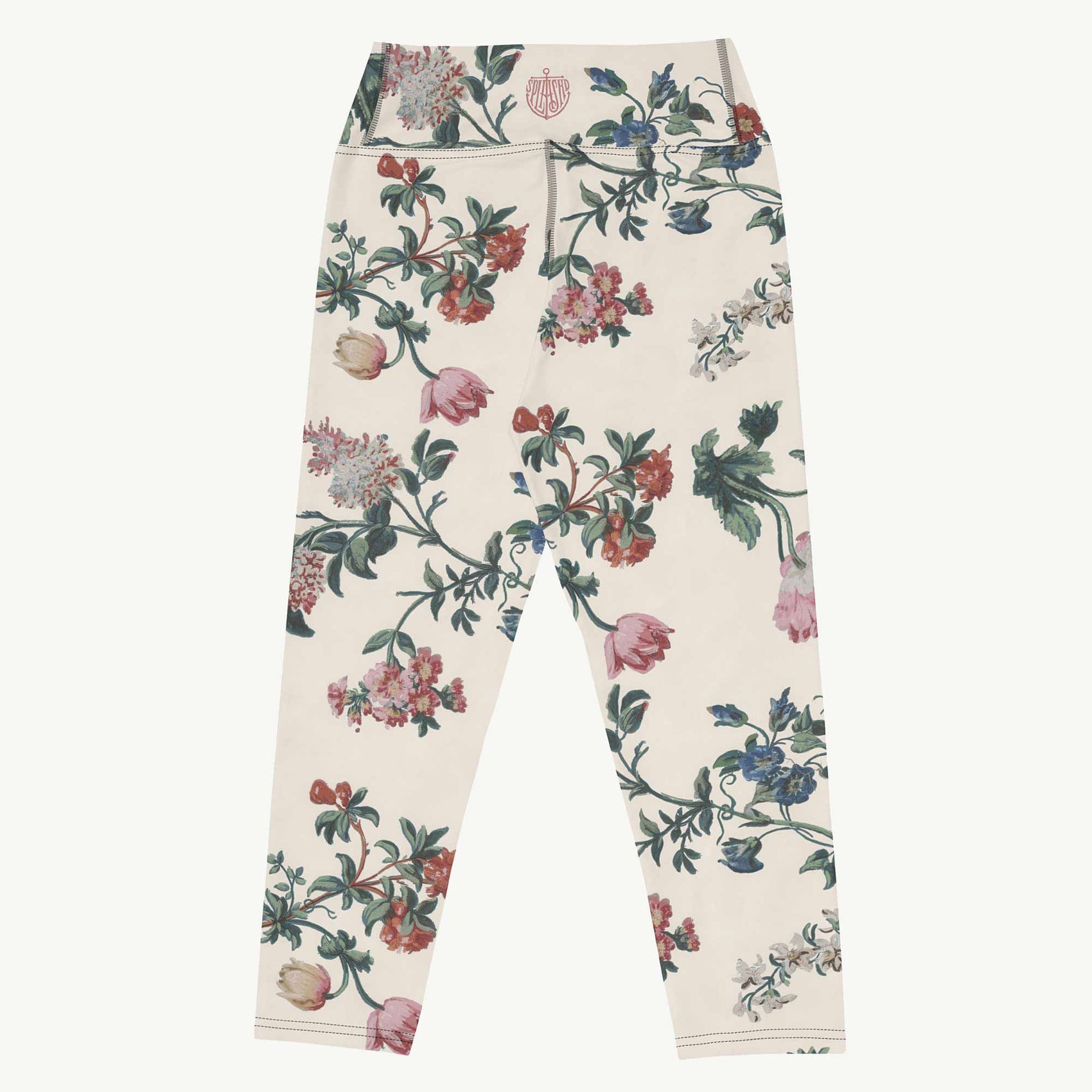 Bud-ding Romance in Cream Capri Leggings