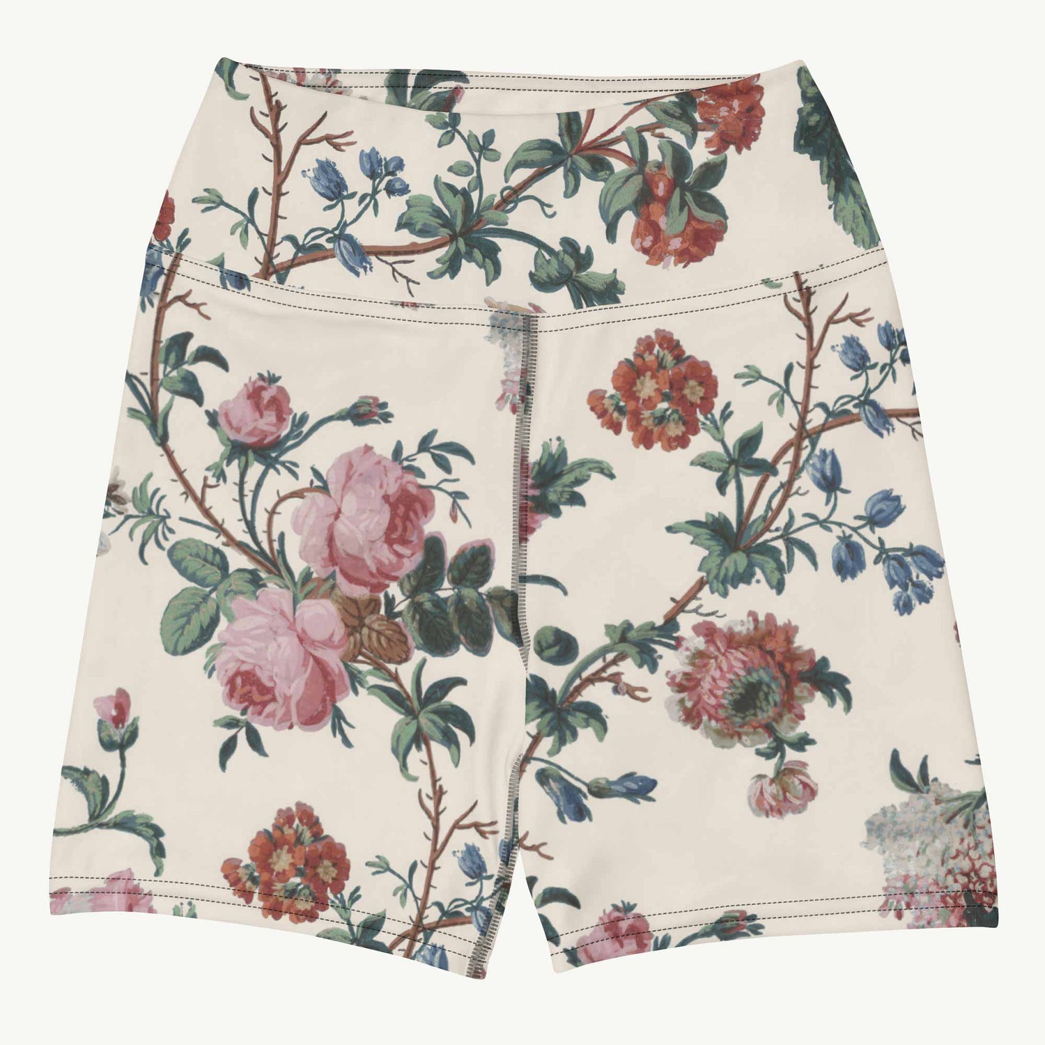 Bud-ding Romance in Cream Shorts