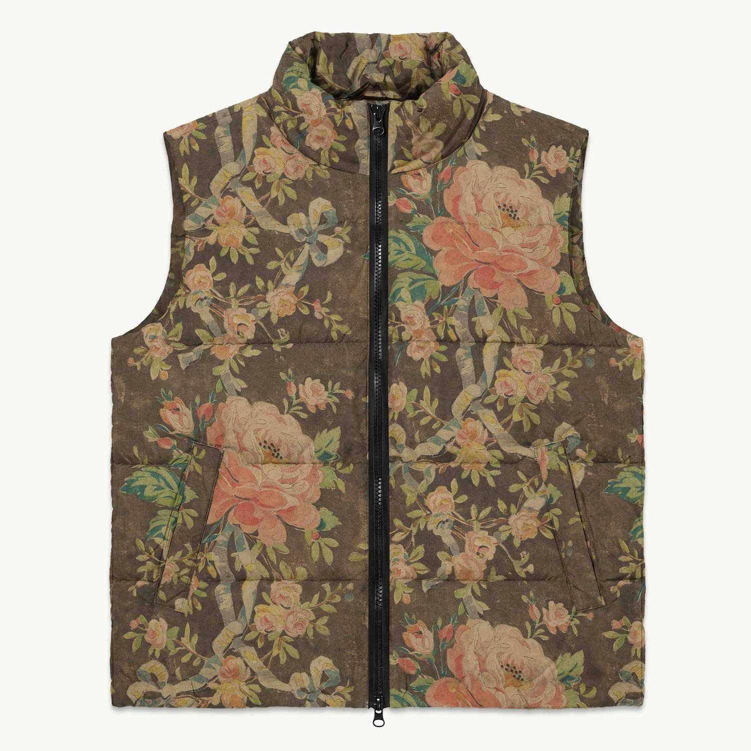 Everything Is Coming Up Roses Puffy Vest