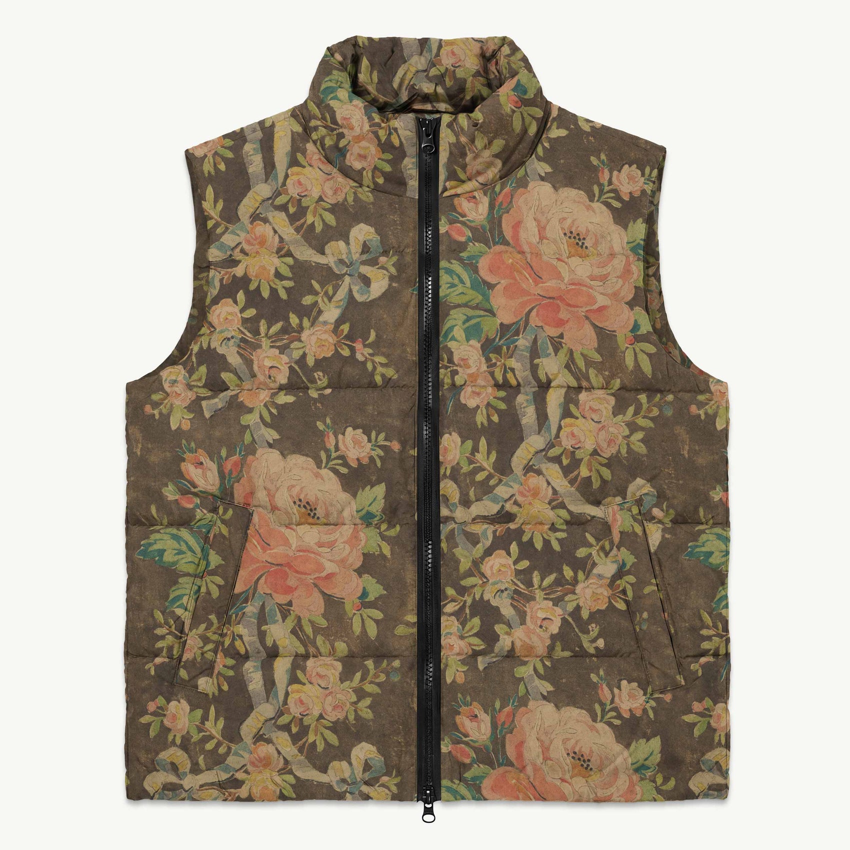 Everything Is Coming Up Roses Puffy Vest