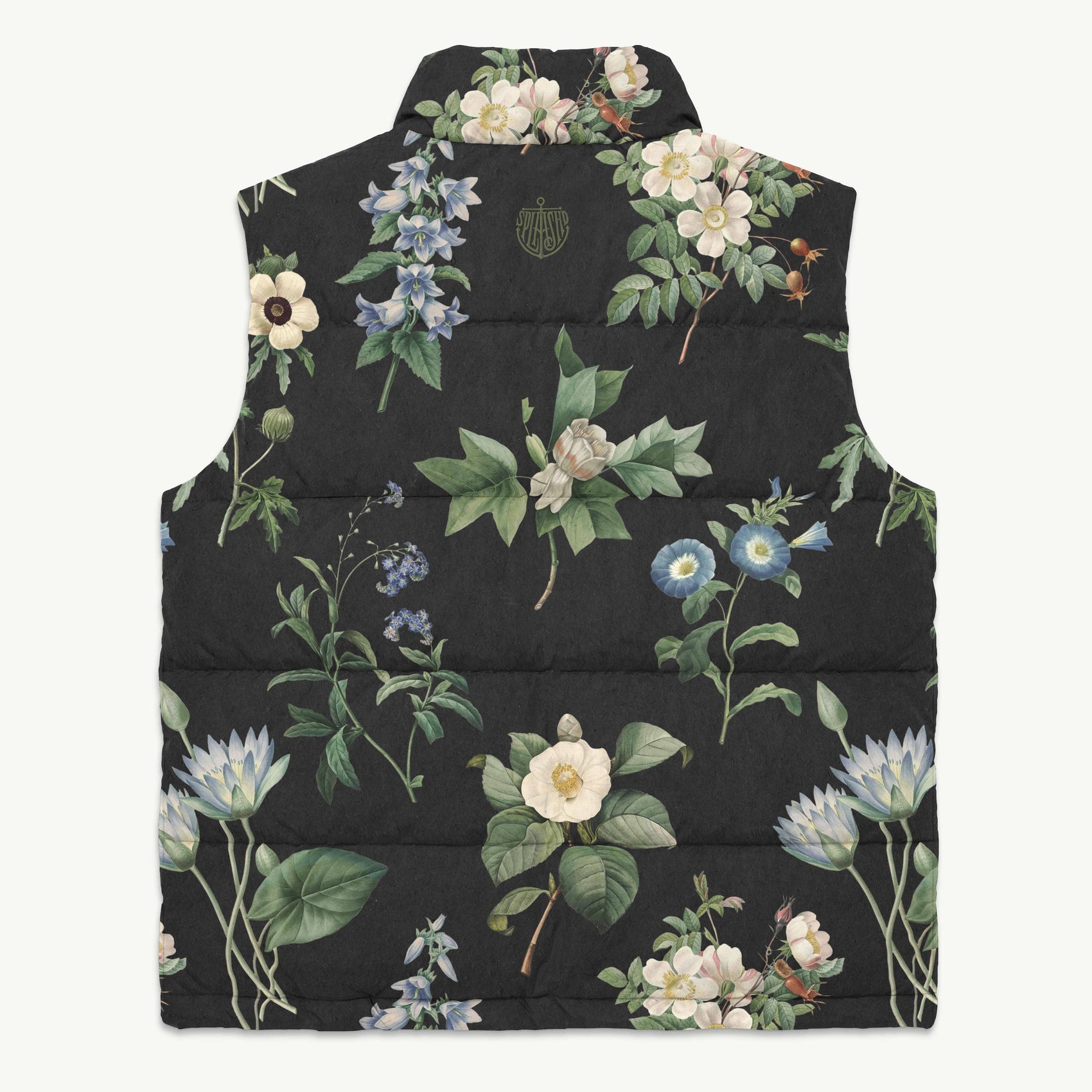 I Beg Your Garden Blue Puffy Vest