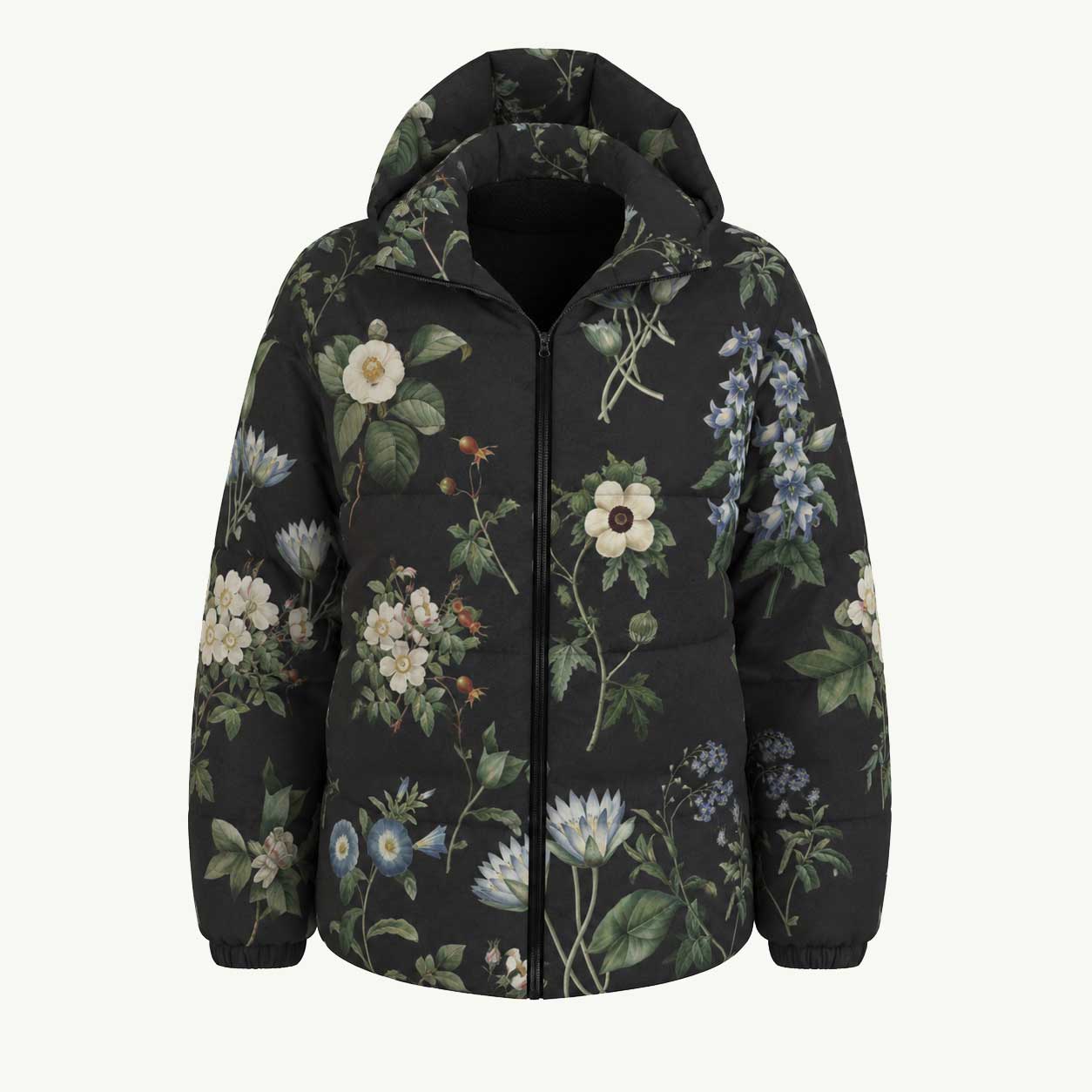 I Beg Your Garden Blue Puffy Jacket
