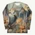 A Cry for Kelp Rash Guard featuring Rich, colourful underwater scene featuring seahorses, molluscs, crustaceans, kelp and coral in a dense, teeming Victorian scientific illustration style, women’s rash guard in vintage print