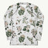 Botany + Clyde Rash Guard featuring Clean white and green botanical engraving print featuring hand coloured white flowering plants from early 1800s Great Britain in a fresh, peaceful style, women’s rash guard in vintage print