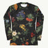 I Beg Your Garden Rash Guard featuring Bold black background with the full rich colour palette of Pierre-Joseph Redouté&