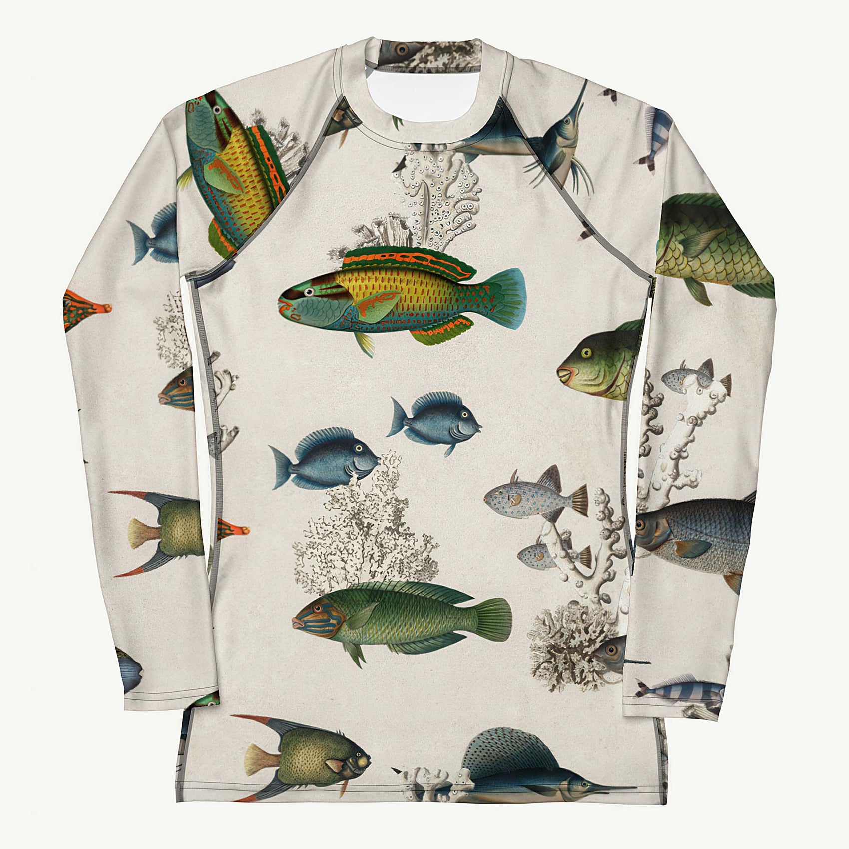 Krilling It!! Rash Guard featuring vintage artwork design, women’s rash guard