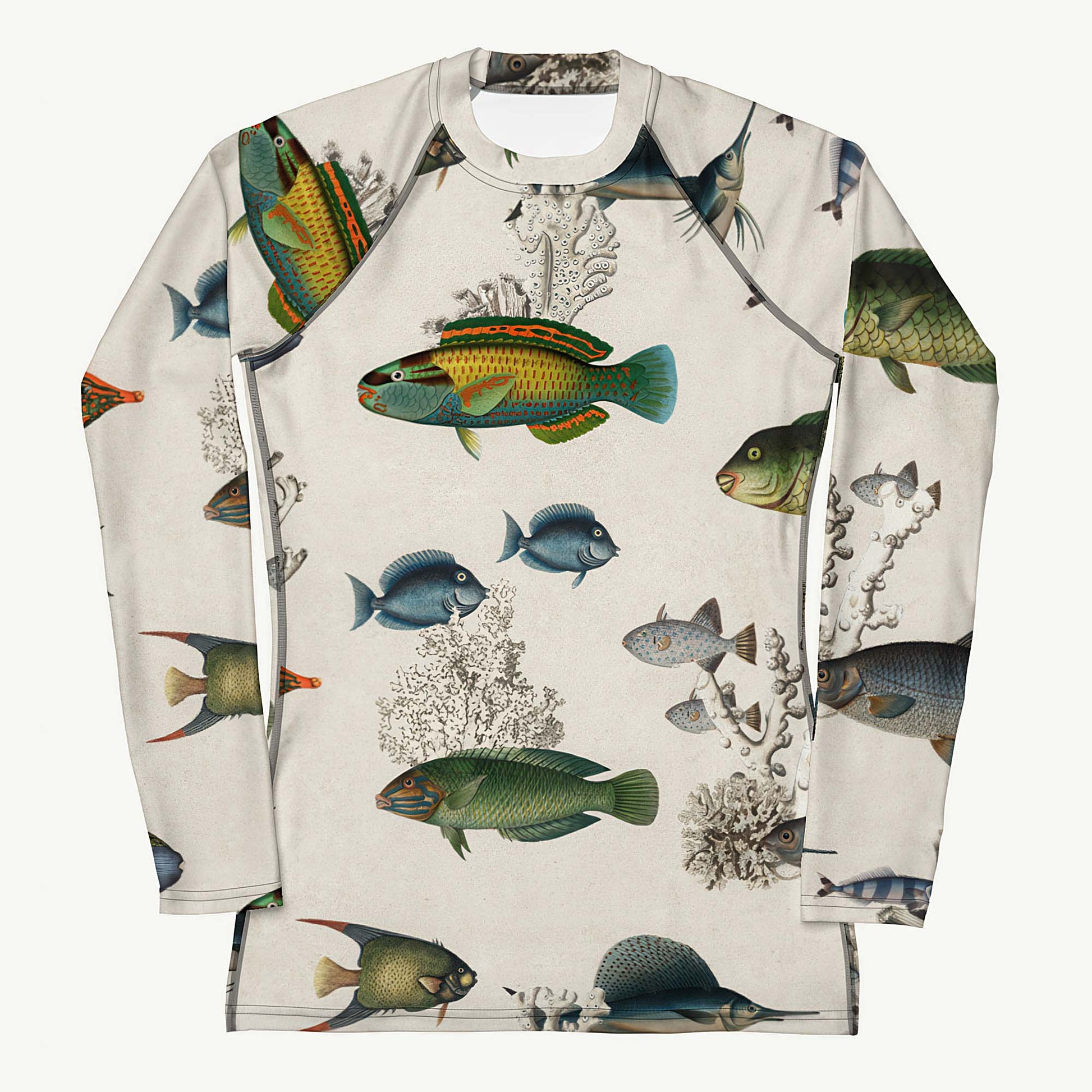 Krilling It!! Rash Guard featuring vintage artwork design, women’s rash guard