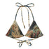 A Cry for Kelp String Bikini Top featuring Rich, colourful underwater scene featuring seahorses, molluscs, crustaceans, kelp and coral in a dense, teeming Victorian scientific illustration style, women’s string bikini top in vintage print