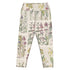 Wild About You Capri Swim Leggings featuring Clean white background with soft, romantic wildflower botanical illustrations in gentle pinks and mauves from an early 1900s British Arts and Crafts publication, women’s capri swim leggings with detailed artwork