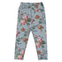 Bud-ding Romance in Blue Capri Swim Leggings featuring Dreamy blue background with trailing pink roses and blue morning glory on a vine, taken from a 1790 French woodblock printed wallpaper, women’s capri swim leggings