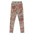 Chintz Charming Swim Leggings featuring Rich red and warm cream intricate hand-painted Tree of Life pattern adapted from an 18th century Indian Palampore textile, women’s swim leggings
