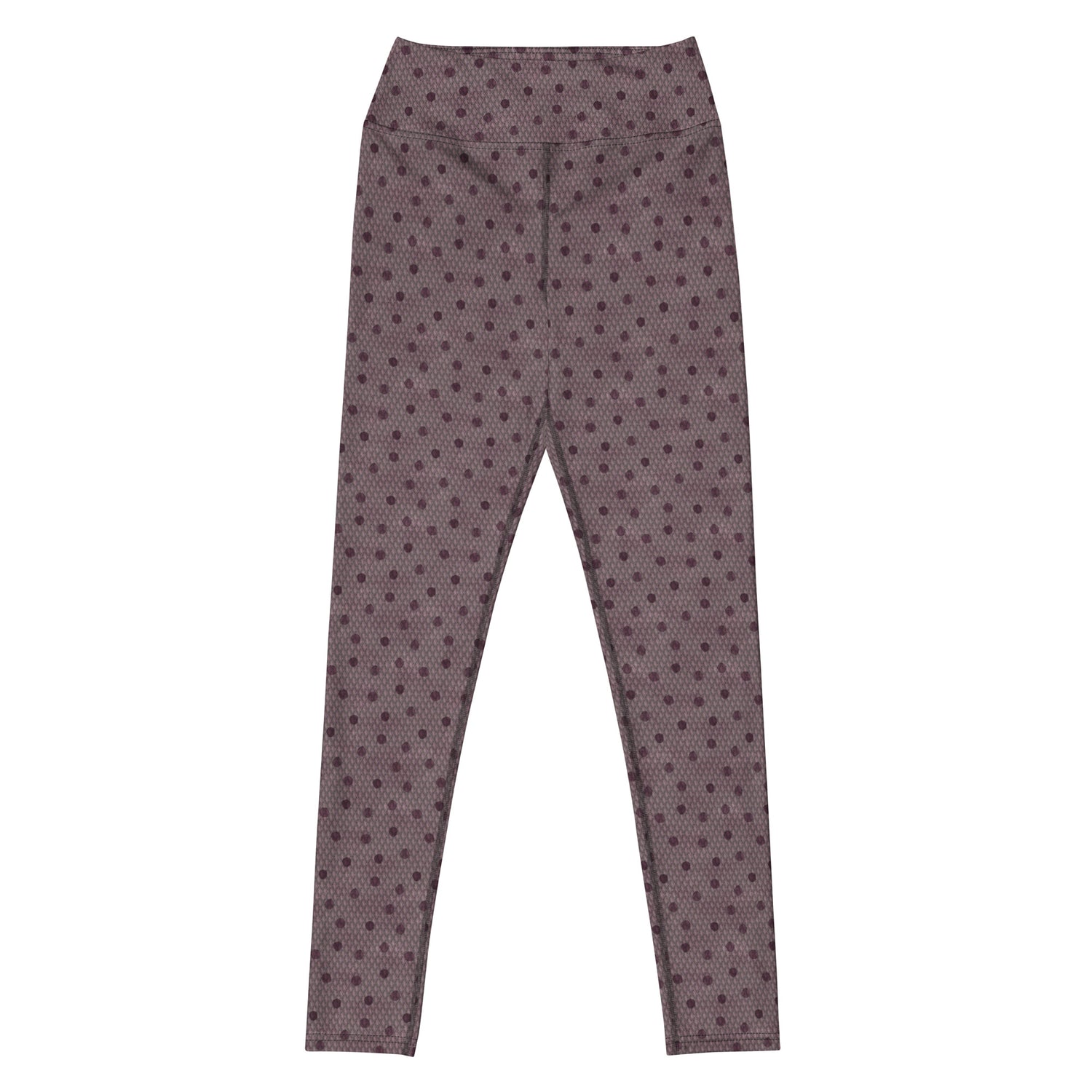 Scale The Seven Seas Swim Leggings featuring Bold all-over graphic fish scale repeat pattern in deep purple, taken from 18th century natural history engravings, women’s swim leggings