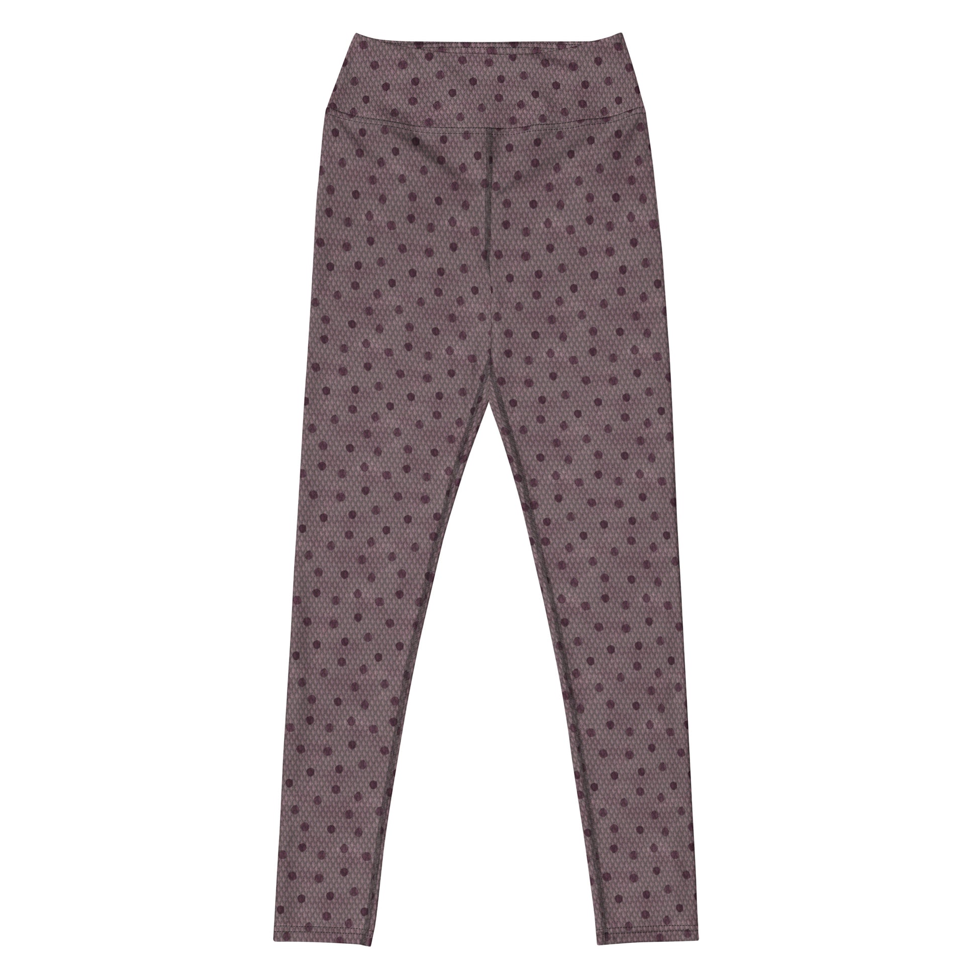 Scale The Seven Seas Swim Leggings featuring Bold all-over graphic fish scale repeat pattern in deep purple, taken from 18th century natural history engravings, women’s swim leggings