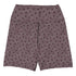 Scale The Seven Seas Swim Shorts featuring Bold all-over graphic fish scale repeat pattern in deep purple, taken from 18th century natural history engravings, women’s swim shorts