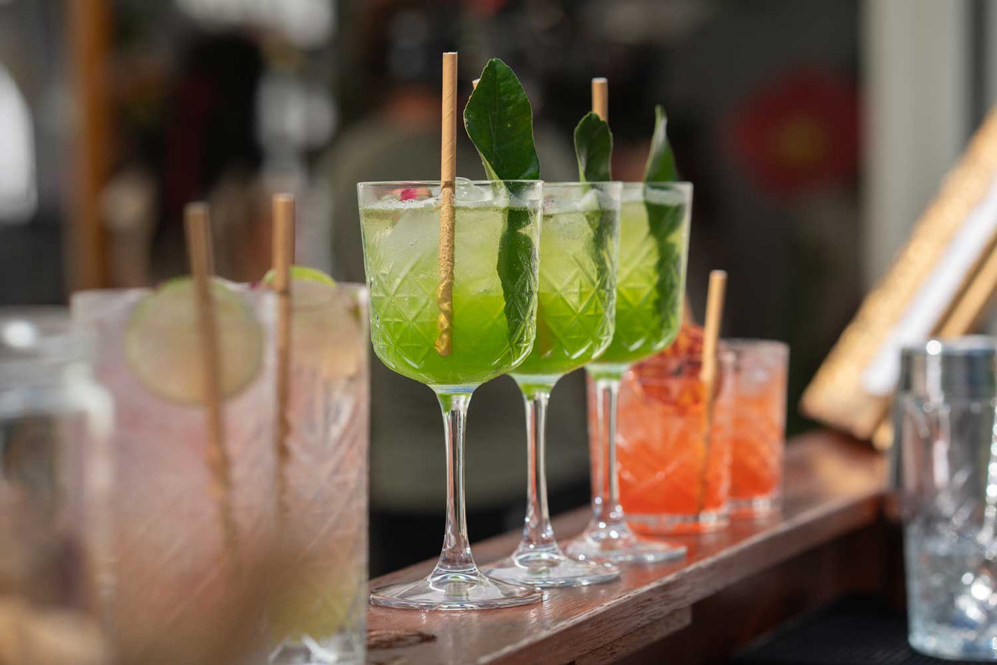 Botanical cocktails at the Splash'd A Floral Affair collection launch event