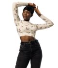 The ’I Lilac You A Lot’ Cropped Rash Guard / Long Sleeve Sports Top - Image 8