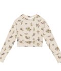The ’I Lilac You A Lot’ Cropped Rash Guard / Long Sleeve Sports Top