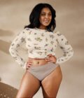 The ’I Lilac You A Lot’ Cropped Rash Guard / Long Sleeve Sports Top - Image 5