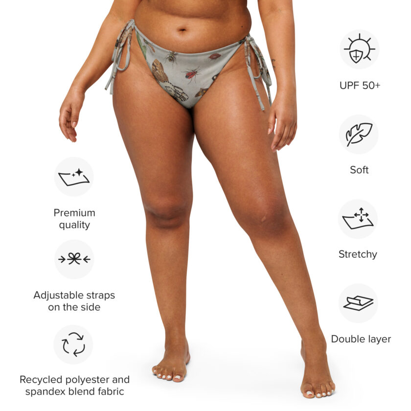 The Moth-ly Crew Moth Print String Bikini Bottom - Image 3