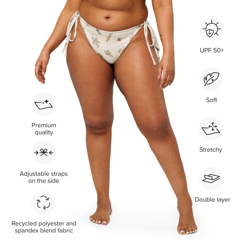 The 'I Lilac You A Lot' string bikini bottom - Image 10