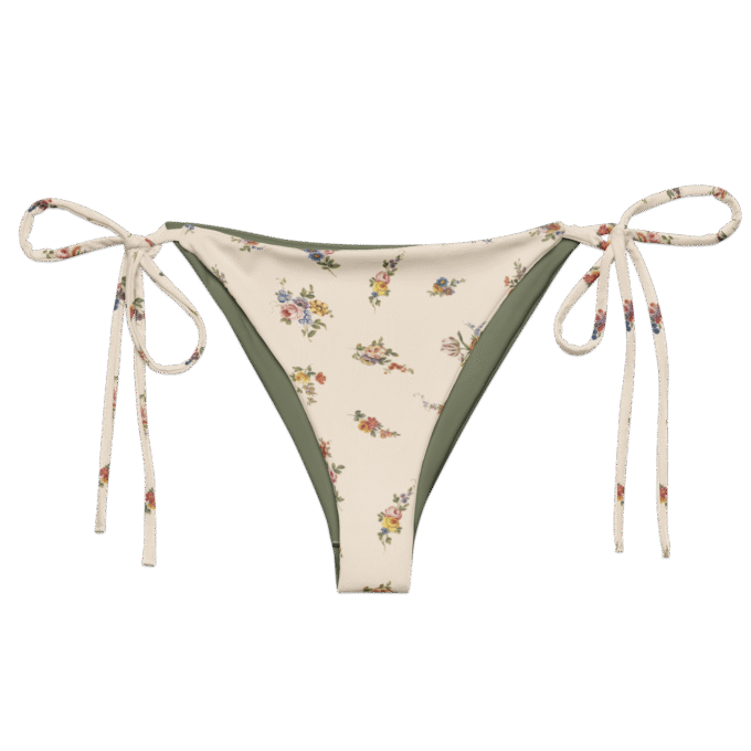 The 'I Lilac You A Lot' string bikini bottom