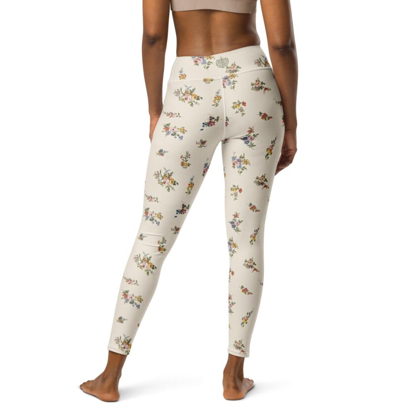 The ’I Lilac You A Lot’ Antique Floral Yoga Leggings / Swim Leggings - Image 10