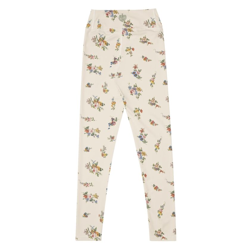 The ’I Lilac You A Lot’ Antique Floral Yoga Leggings / Swim Leggings - Image 2