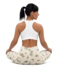 The ’I Lilac You A Lot’ Antique Floral Yoga Leggings / Swim Leggings - Image 11