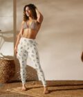 The ’I Lilac You A Lot’ Antique Floral Yoga Leggings / Swim Leggings - Image 8