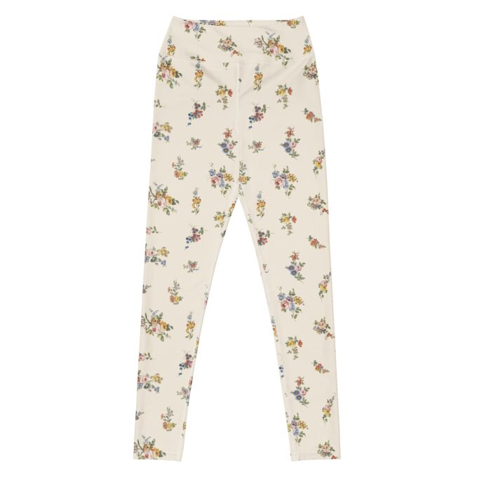 The ’I Lilac You A Lot’ Antique Floral Yoga Leggings / Swim Leggings