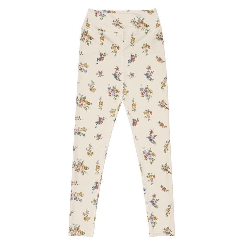 The ’I Lilac You A Lot’ Antique Floral Yoga Leggings / Swim Leggings