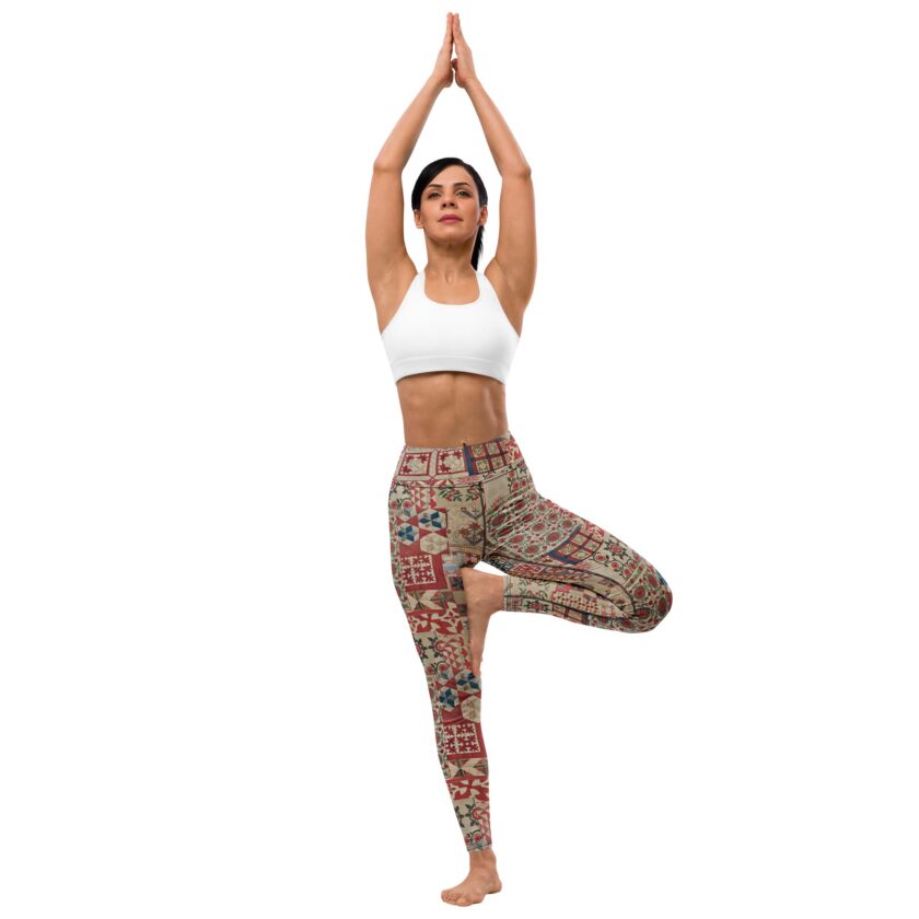 The 'Quilt While You Are Ahead' Yoga Leggings / Swim Leggings - Image 6