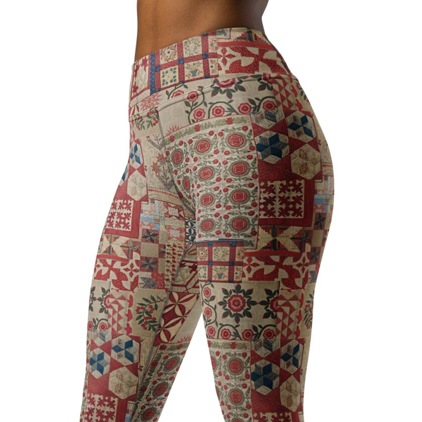 The 'Quilt While You Are Ahead' Yoga Leggings / Swim Leggings - Image 10