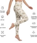 The ’I Lilac You A Lot’ Antique Floral Yoga Leggings / Swim Leggings - Image 3