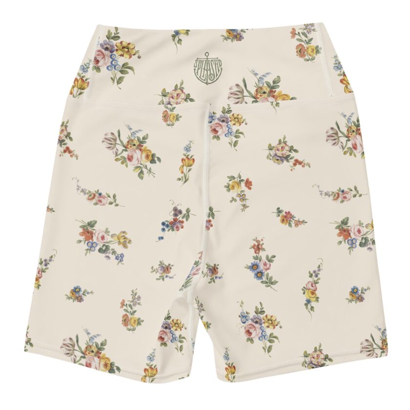 The ’I Lilac You A Lot’ Antique Floral Yoga Shorts / Swim Shorts - Image 2
