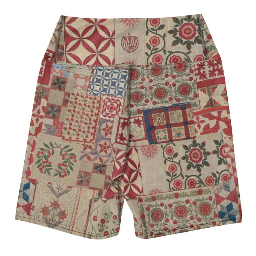 The 'Quilt While You Are Ahead' Yoga Shorts / Swim Shorts - Image 2