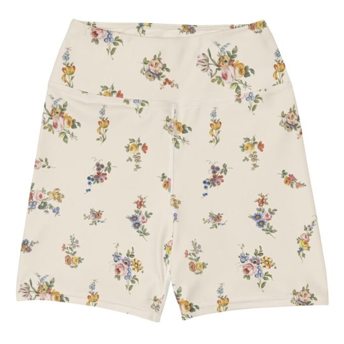 The ’I Lilac You A Lot’ Antique Floral Yoga Shorts / Swim Shorts