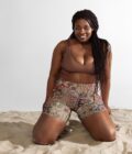 The 'Quilt While You Are Ahead' Yoga Shorts / Swim Shorts - Image 11