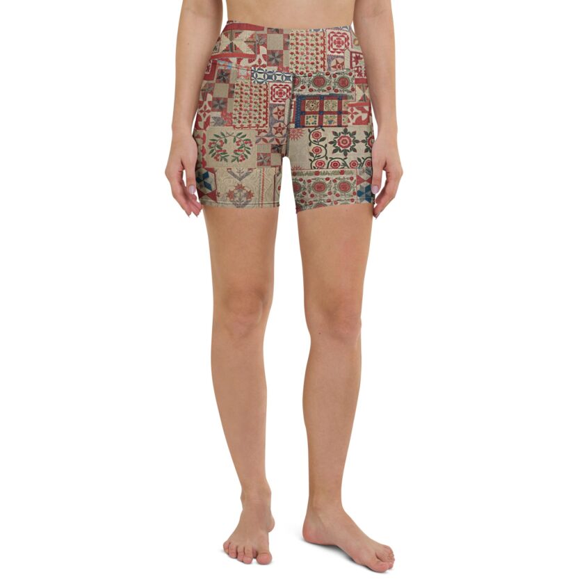The 'Quilt While You Are Ahead' Yoga Shorts / Swim Shorts - Image 4