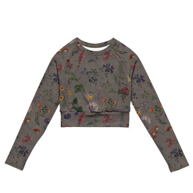 The ’What In Carnation?’ Cropped Rash Guard / Activewear Top