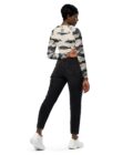 The ’Whale Of A Time’ Cropped Rash Guard / Activewear Top - Image 6