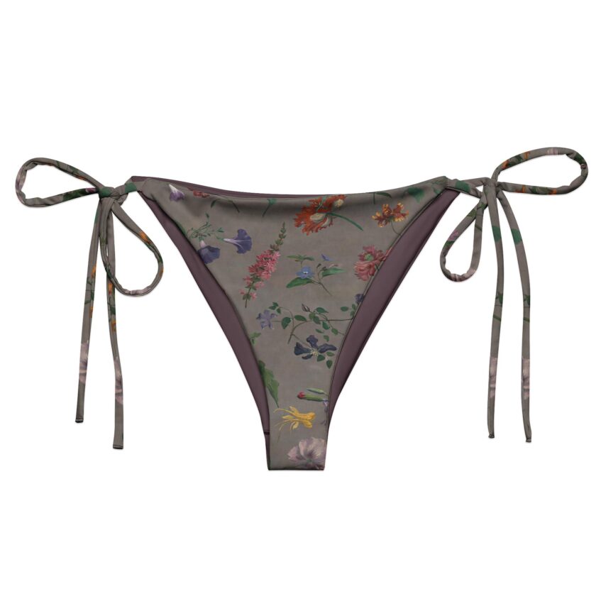 The ’What In Carnation?’ Recycled Floral String Bikini Bottom