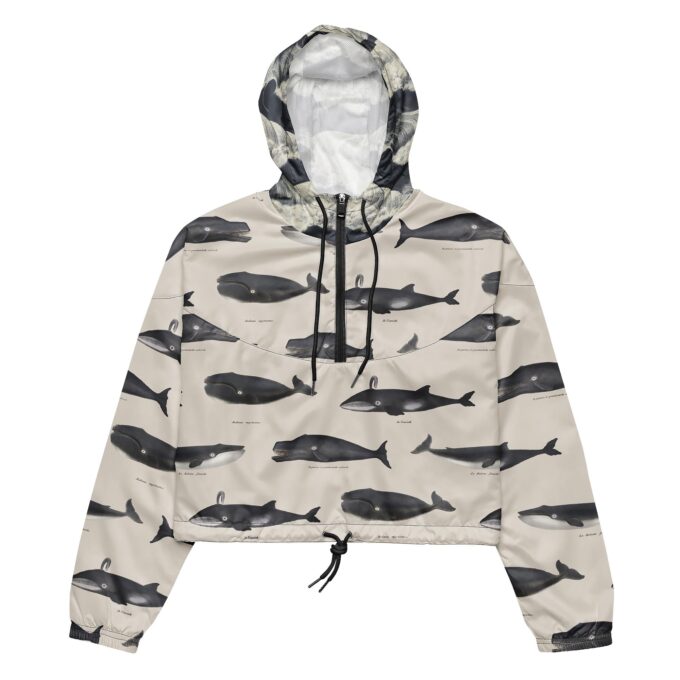 The ’Whale Of A Time’ Cropped Women's Windbreaker