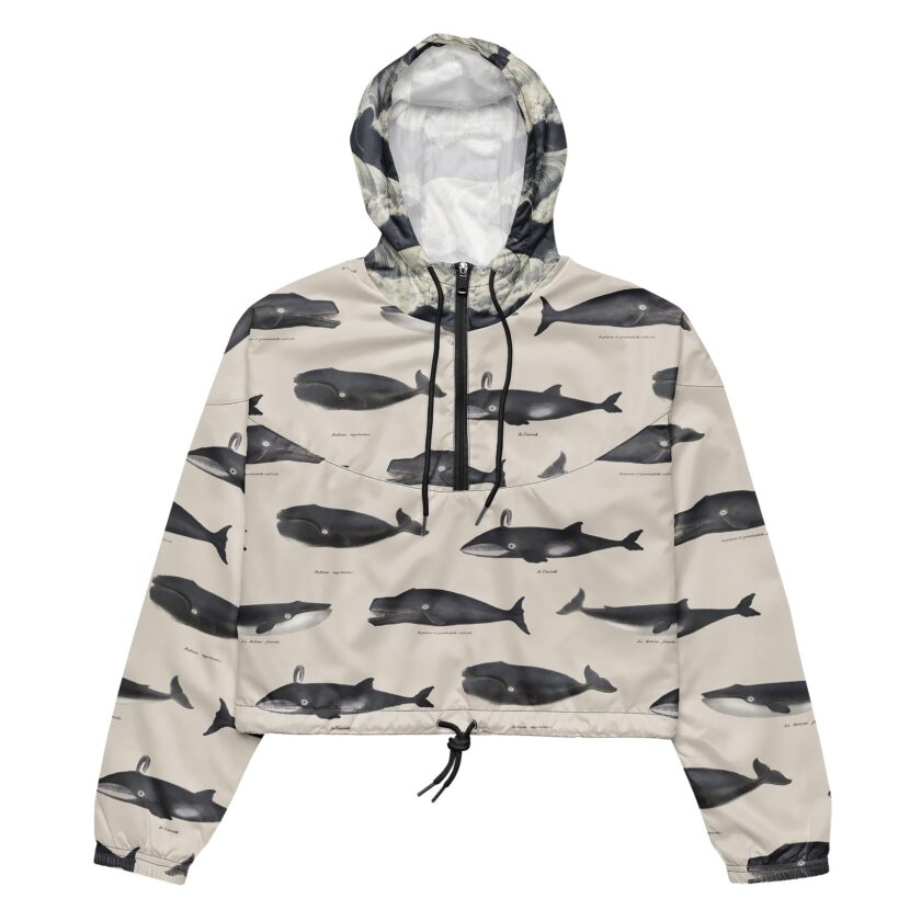 The ’Whale Of A Time’ Cropped Women's Windbreaker