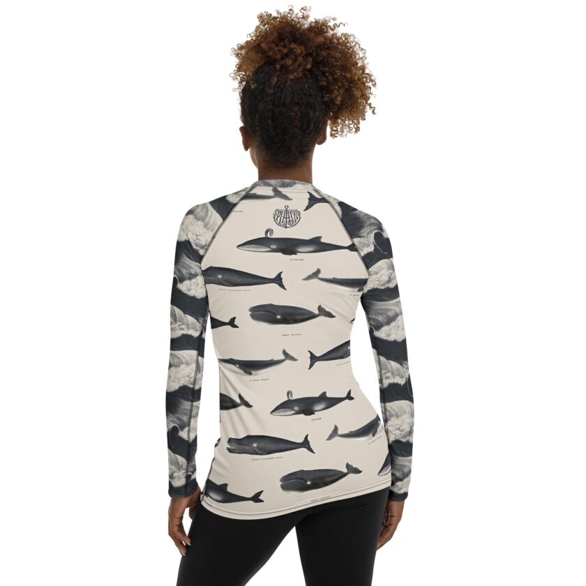 The ’Whale Of A Time’ Women's Rash Guard - Image 3