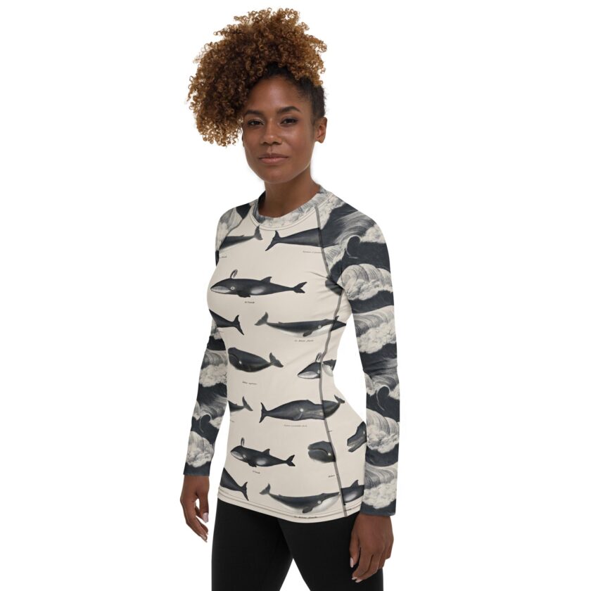 The ’Whale Of A Time’ Women's Rash Guard - Image 5