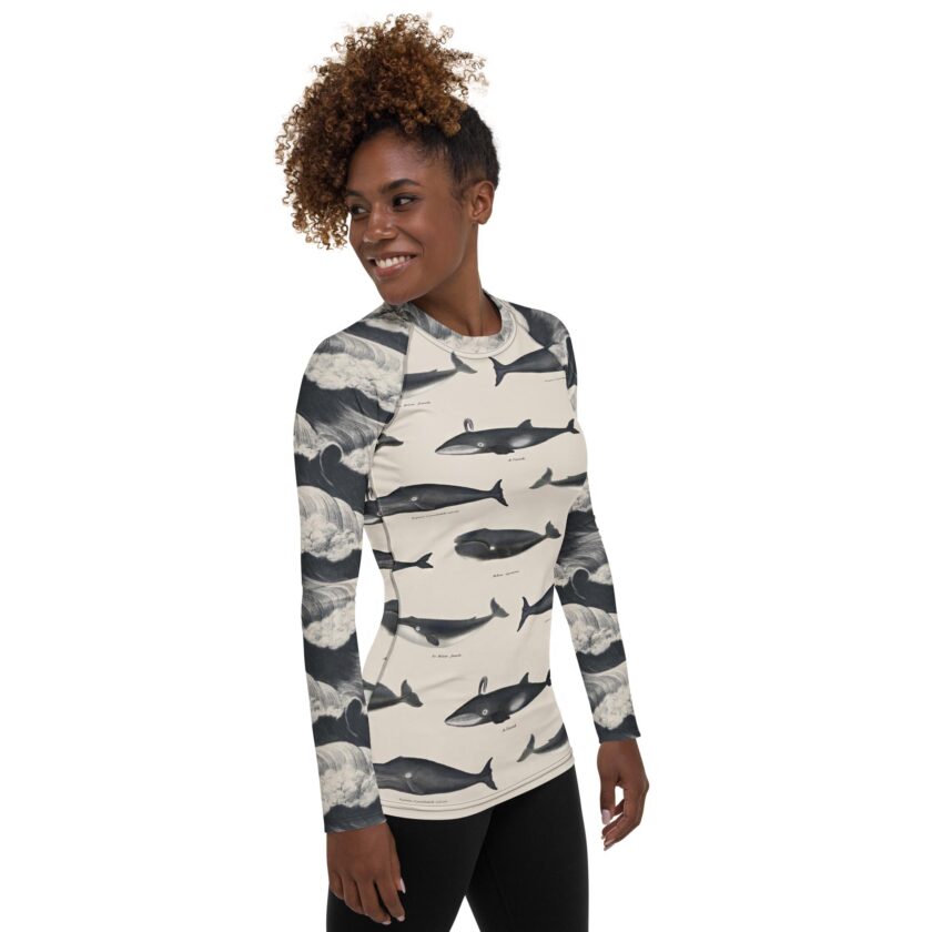 The ’Whale Of A Time’ Women's Rash Guard - Image 6