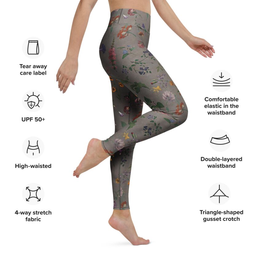 The ’What In Carnation?’ Yoga Leggings / Swim Leggings - Image 9