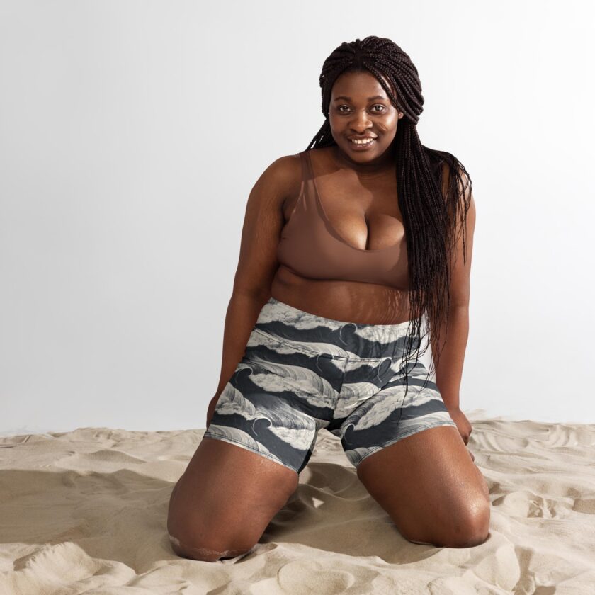 The ’Tide and Seek’ Yoga Shorts / Swim Shorts - Image 10