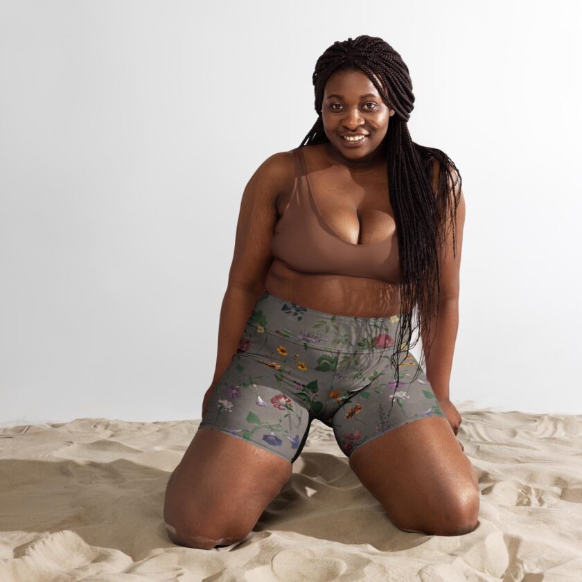The ’What In Carnation?’ Yoga Shorts / Swim Shorts - Image 7